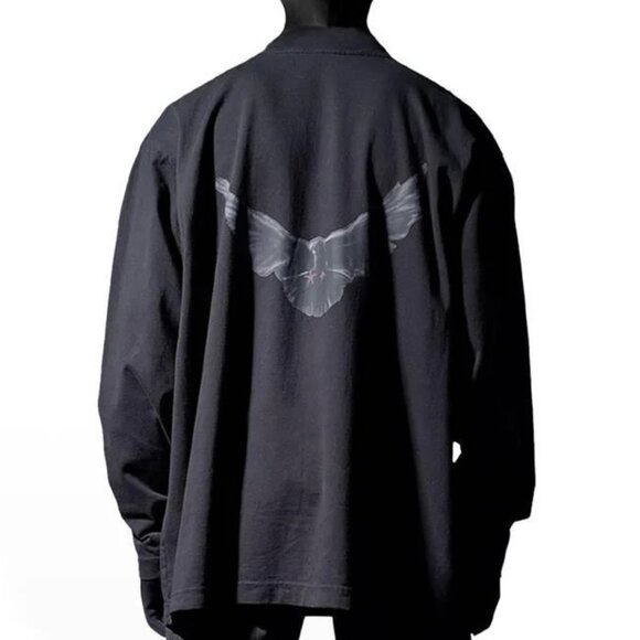 Yeezy Long Sleeve Tee with Wing Design - Picture 1 of 9